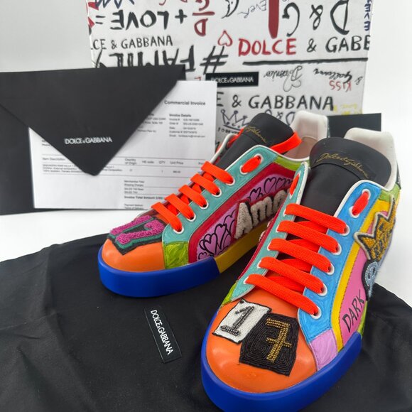 Dolce & Gabbana Portofino Sneakers by Emis Killa 1 Donna,  in Multi - Picture 8 of 9